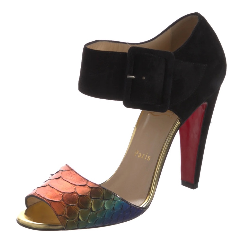 Christian Louboutin Trezotro Python Rainbow
